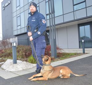 Przewodnik z psem służbowym