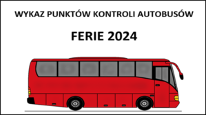 Autobus - Punkt kontroli autokarów - grafika
