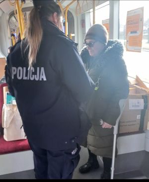 Policjanci w tramwaju