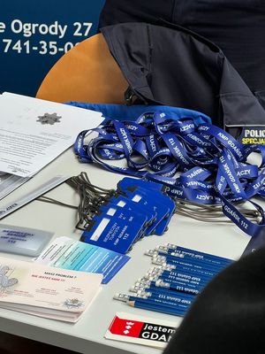 Policjanci na spotkaniu ze studentami