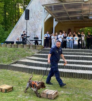 Policjanci na festynie