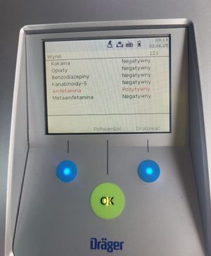 Wyświetlacz narkotestera