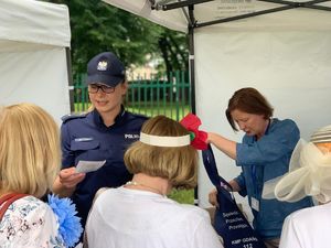 Policjanci na pikniku