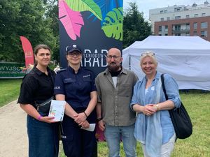 Policjanci na pikniku