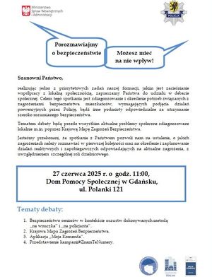 Plakat o debacie