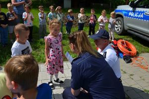 Spotkanie policjantów z przedszkolakami