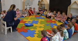 Spotkanie policjantów z przedszkolakami