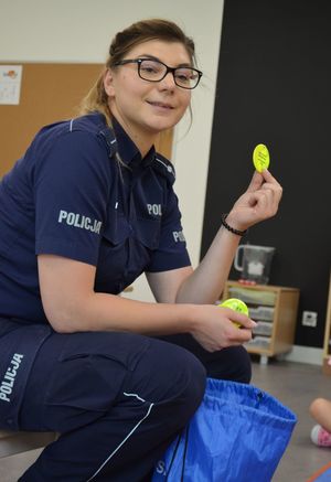 Spotkanie policjantów z przedszkolakami