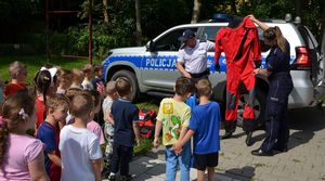 Spotkanie policjantów z przedszkolakami