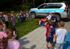 Spotkanie policjantów z przedszkolakami