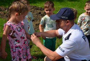 Spotkanie policjantów z przedszkolakami