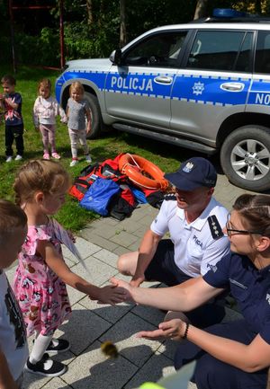 Spotkanie policjantów z przedszkolakami