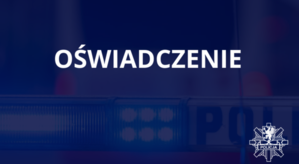 Plansza z napisem Oświdczenie