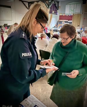 Policjanci na spotkaniu