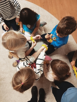 Policjanci na spotkaniu z dziećmi