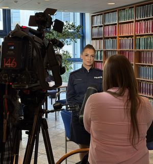 Policjanci na konferencji