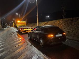 Zatrzymane do kontroli audi