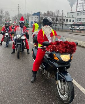 Zabezpieczenie parady Mikołaje na motocyklach