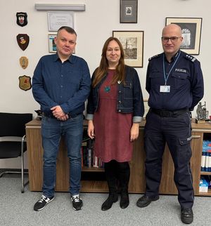 Spotkanie w sprawie podpisania porozumienia przez Komendanta Miejskiego Policji w Gdańsku