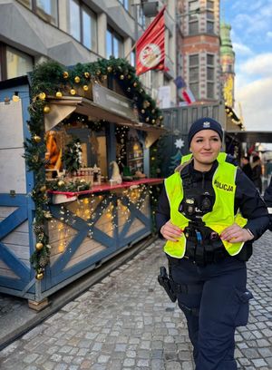 Patrole na Gdańskim Jarmarku Bożonarodzeniowym