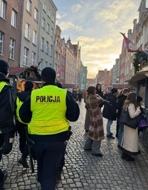 Patrole na Gdańskim Jarmarku Bożonarodzeniowym