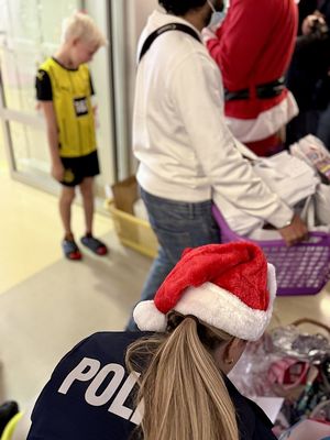 Policjantka i pacjenci