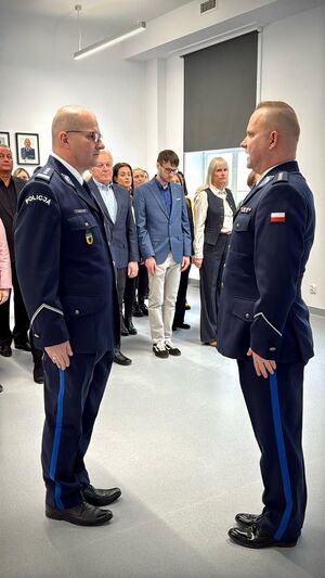 Spotkanie komendanta miejskiego z pracownikami