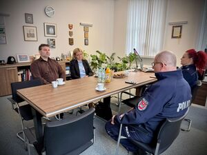 Spotkanie zwycięzcy aukcji WOŚP z komendantem