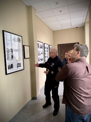 Spotkanie zwycięzcy aukcji WOŚP z komendantem