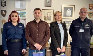 Spotkanie zwycięzcy aukcji WOŚP z komendantem