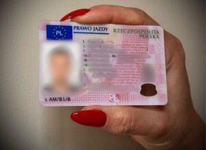 zdjęcie poglądowe prawa jazdy